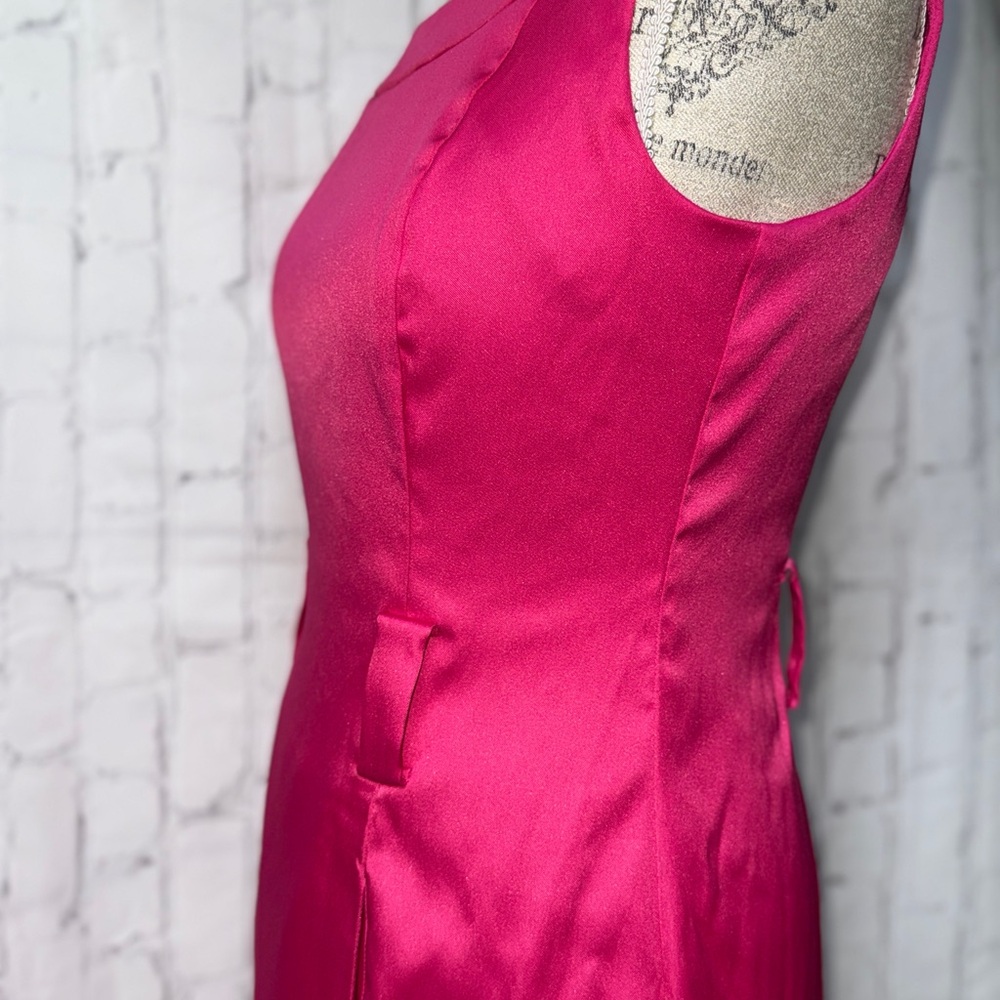 dressbarn Fuchsia Midi Dress - Picture 3 of 5
